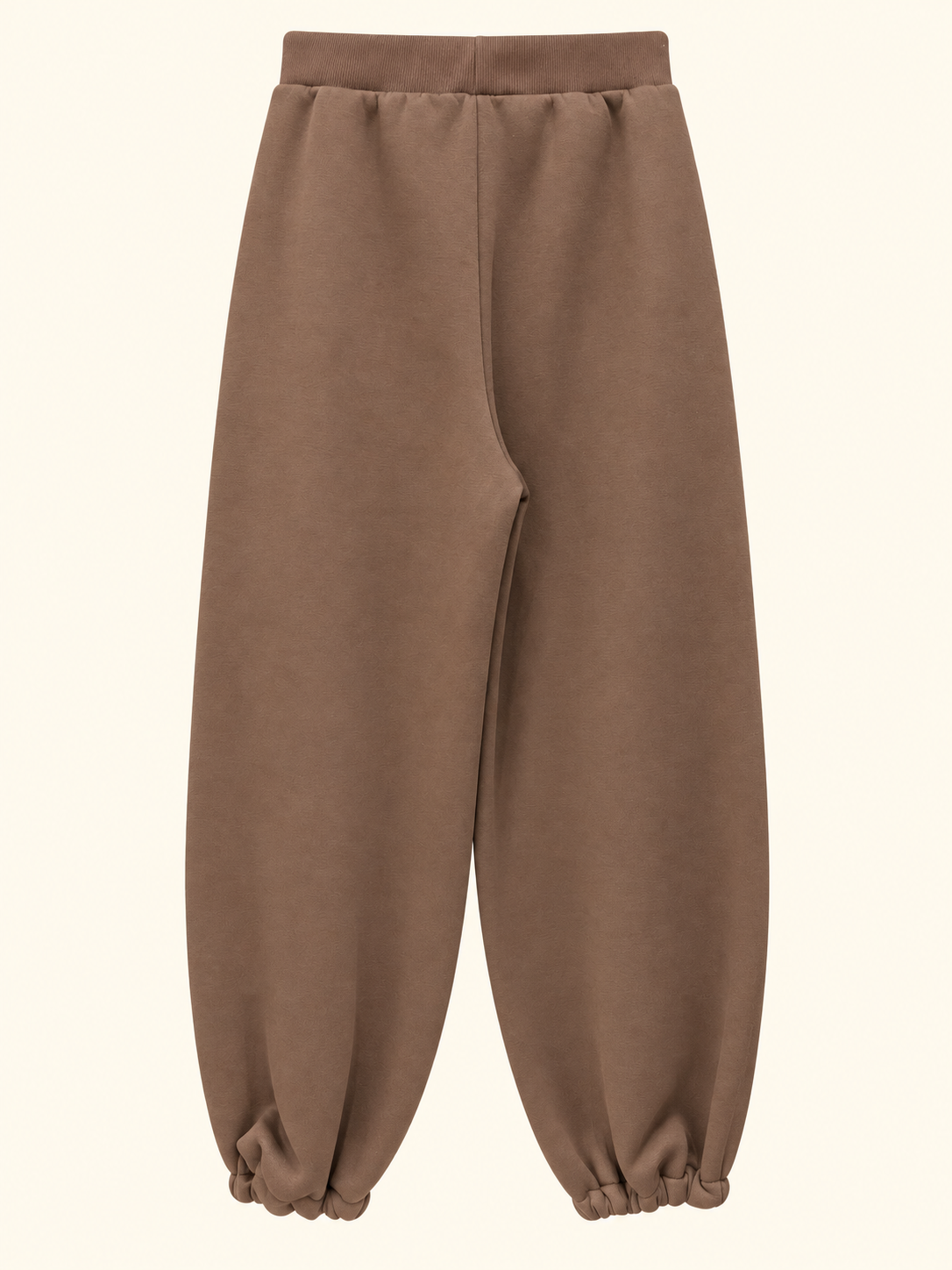 no-nà - Pantalone felpa coulisse fondo color fondente