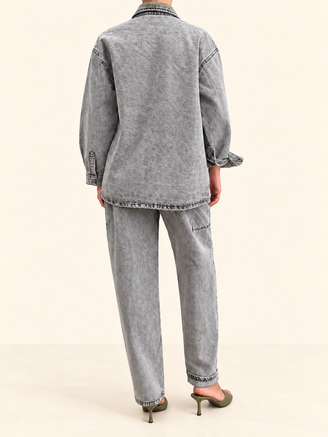 Trash and Luxury - Camicia Denim con strass