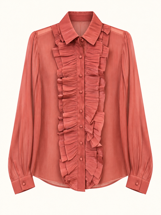Trash and Luxury - camicia con ruches