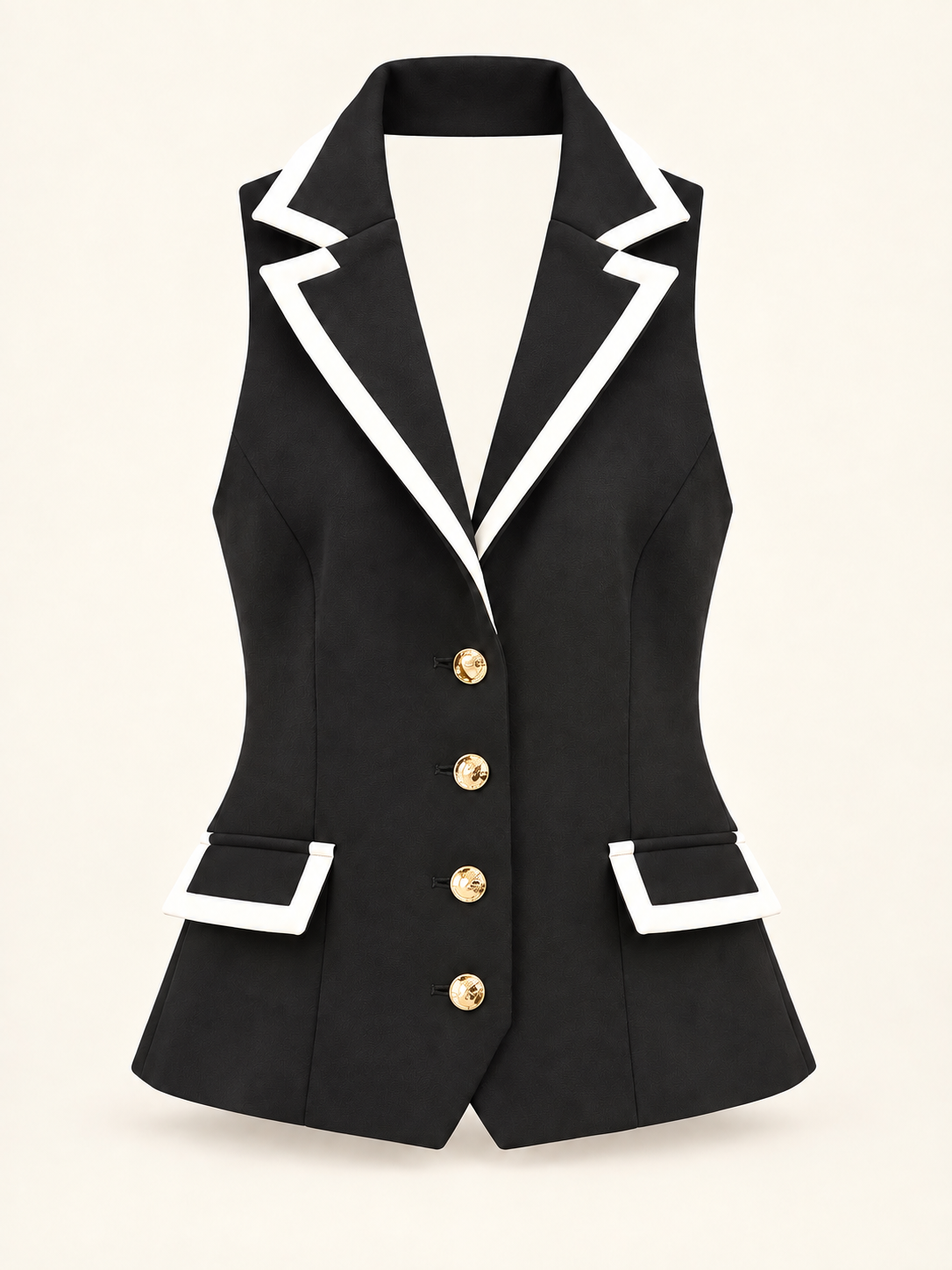 NO SECRETS - Gilet caviale e cocco