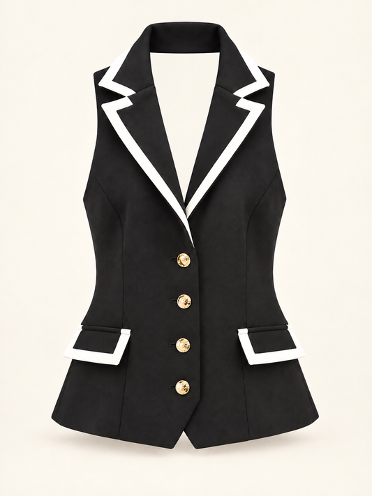 NO SECRETS - Gilet caviale e cocco