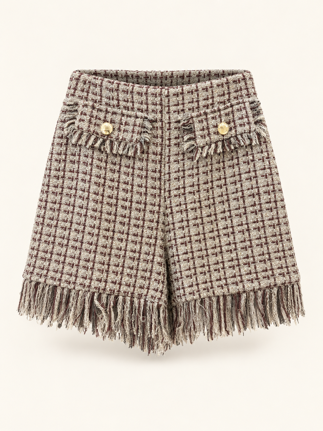 NO SECRETS - Shorts bouclette e frange