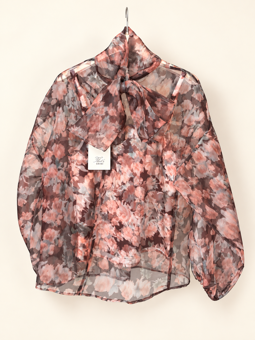 SHIKI - Coordinato organza camicia,top,gonna
