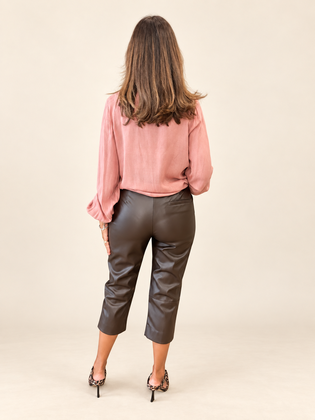 no-nà - Blusa con Rouches e bottone gioiello
