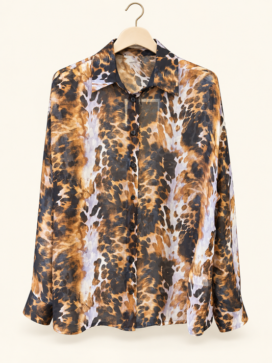 no-nà - Camicia fantasia animalier
