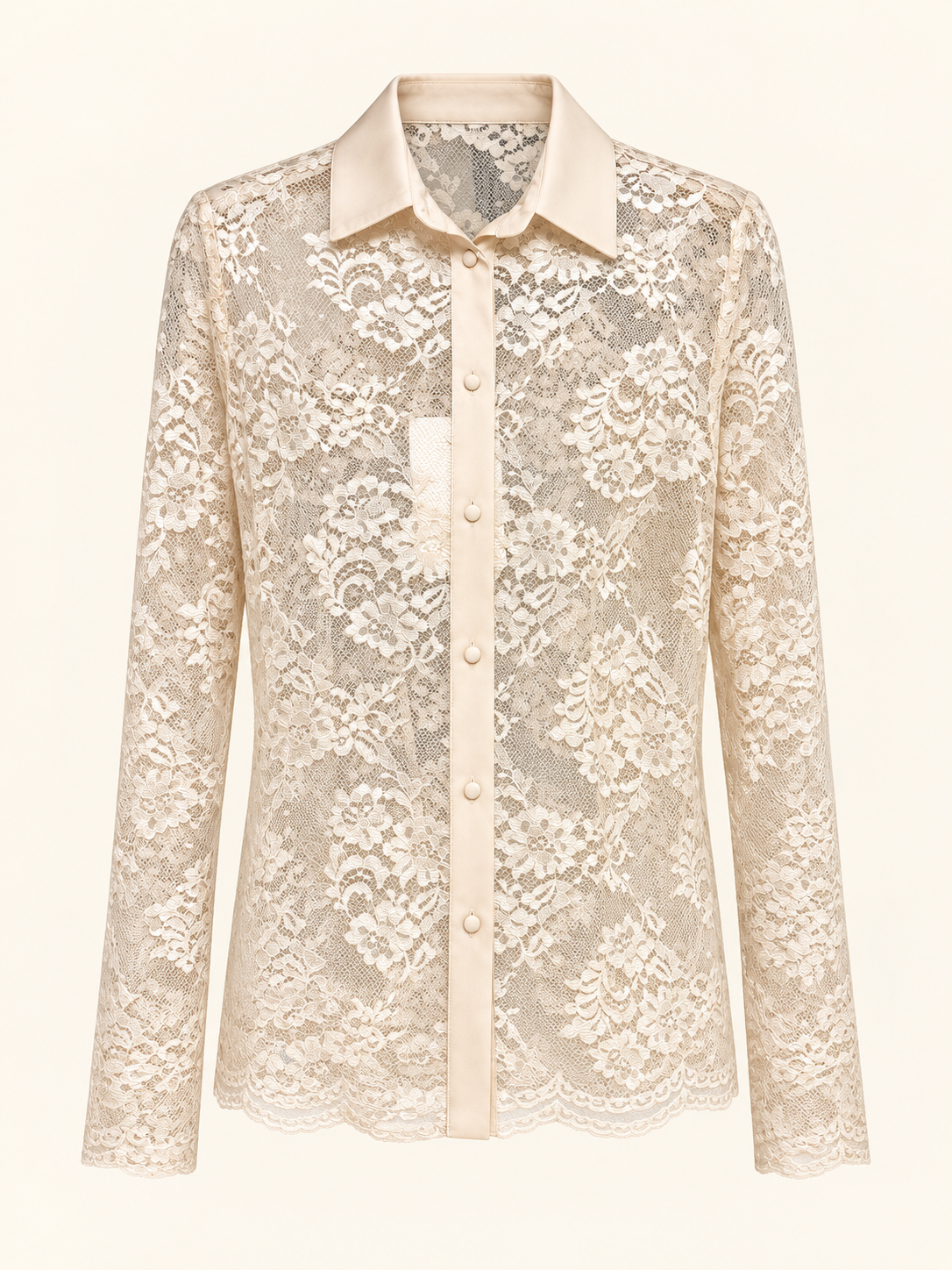 SHIKI - camicia pizzo