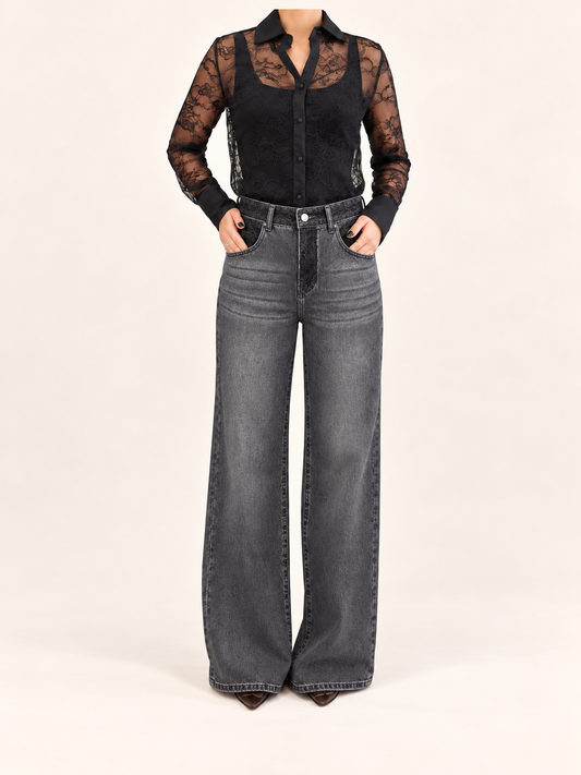 NO SECRETS - Jeans inserti in pizzo