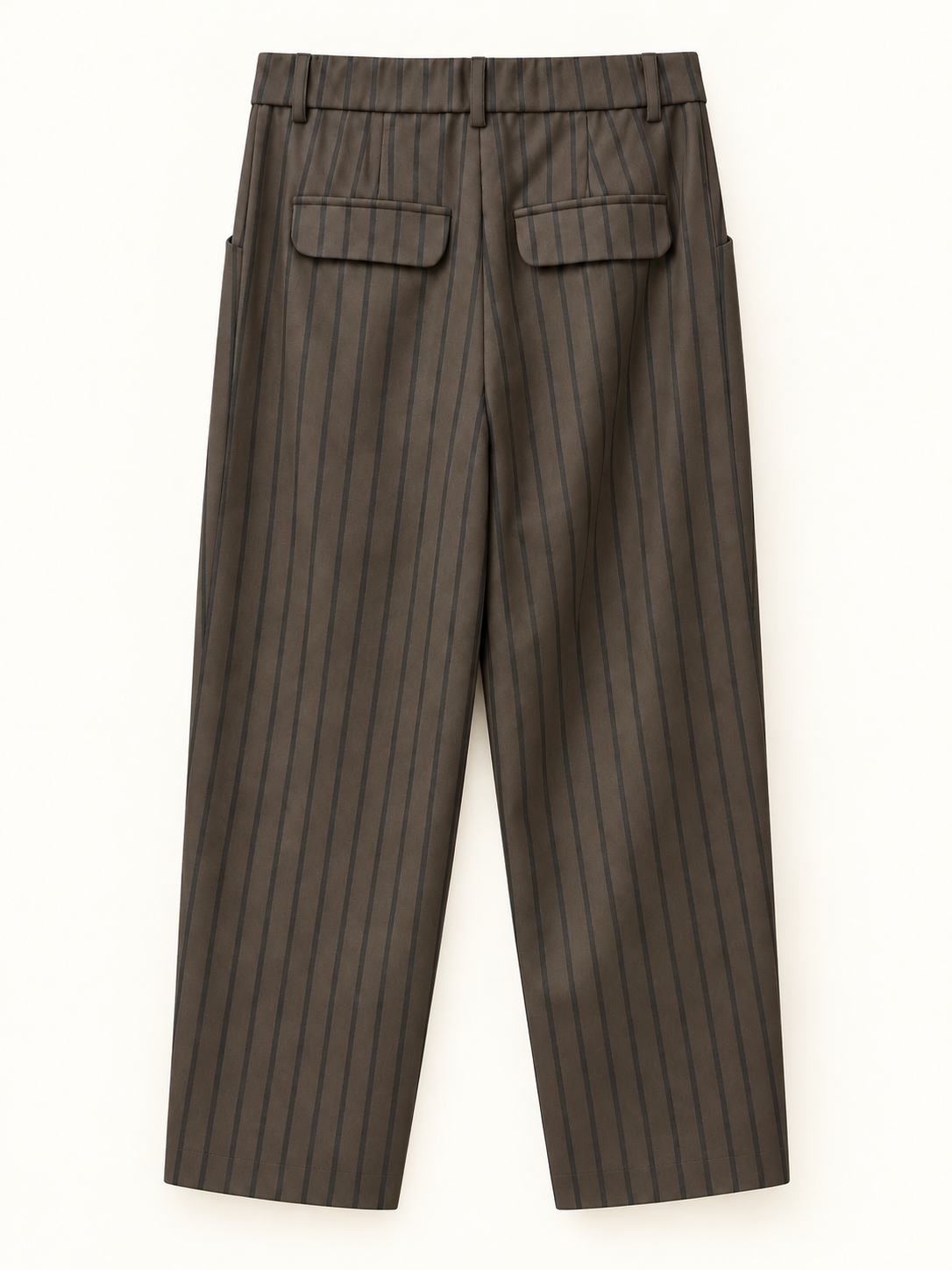 no-nà - Completo giacca gessata doppiopetto e pantalone gessato ardesia/fondente